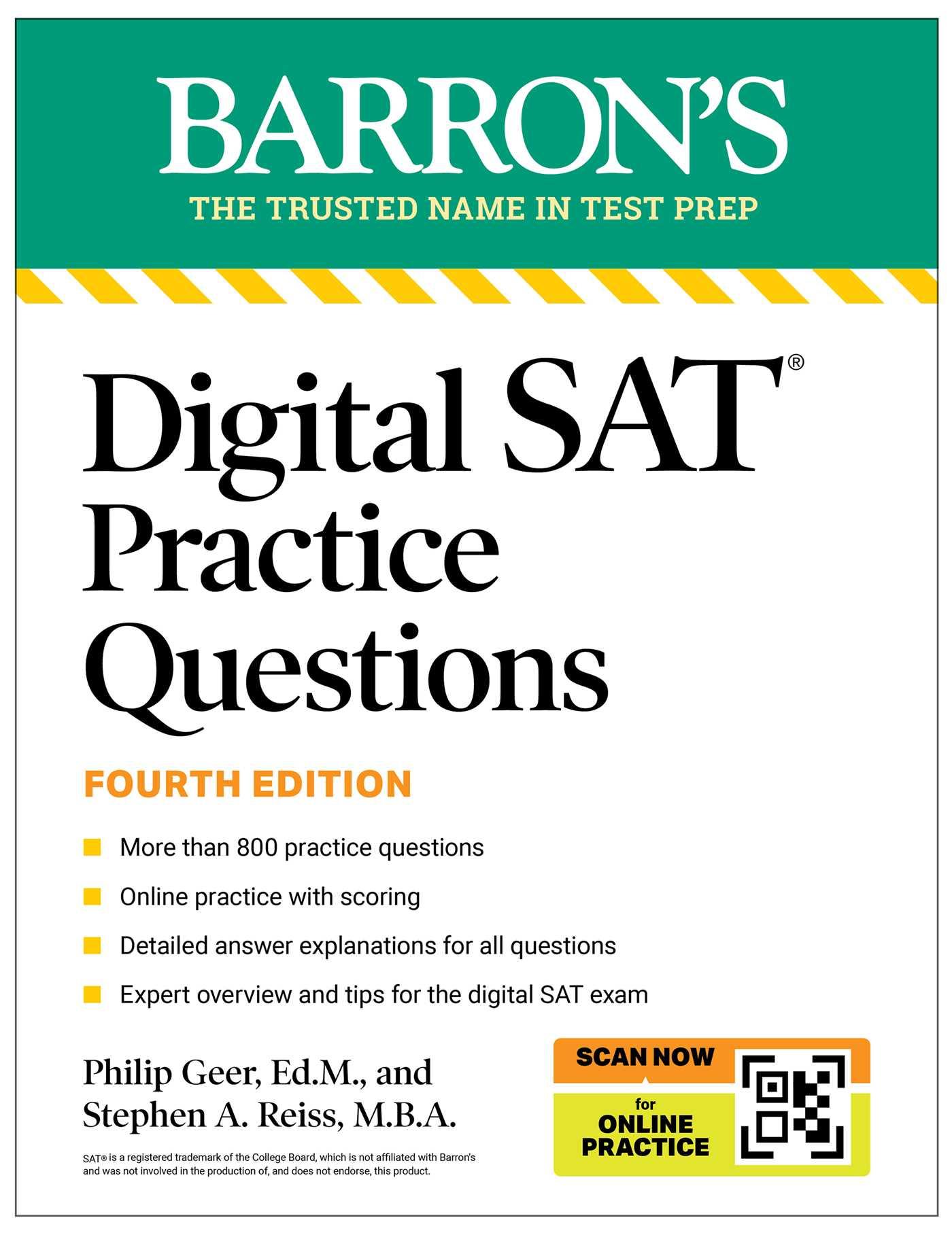 Digital SAT Practice Questions: More than 800 Questions for Digital SAT Prep 2025 + Tips + Online Practice