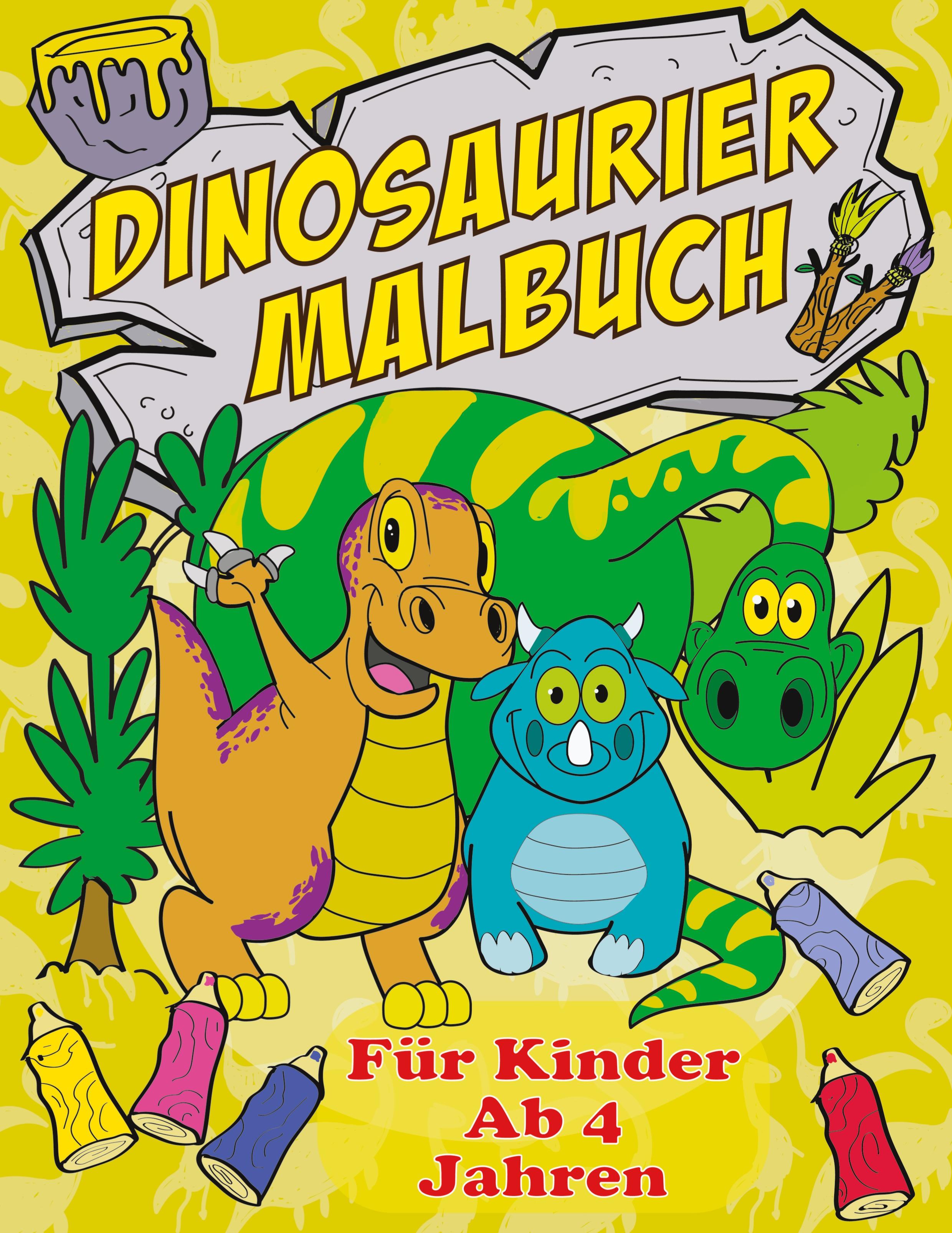 Dinosaurier Malbuch Für Kinder Ab 4 Jahren