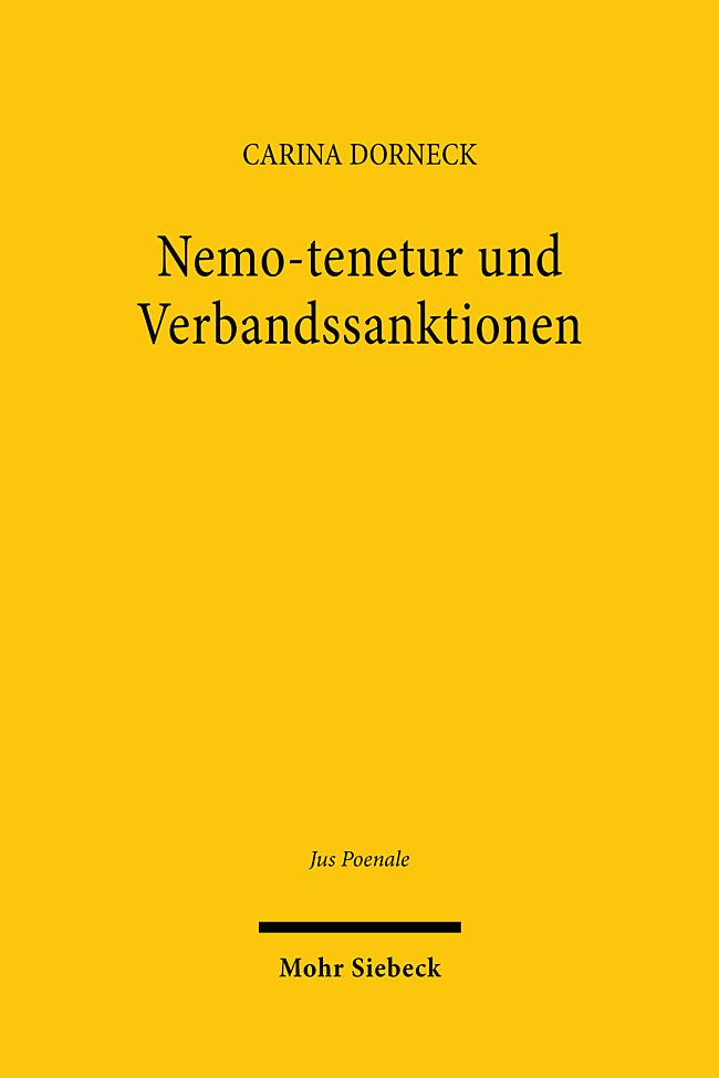 Nemo-tenetur und Verbandssanktionen