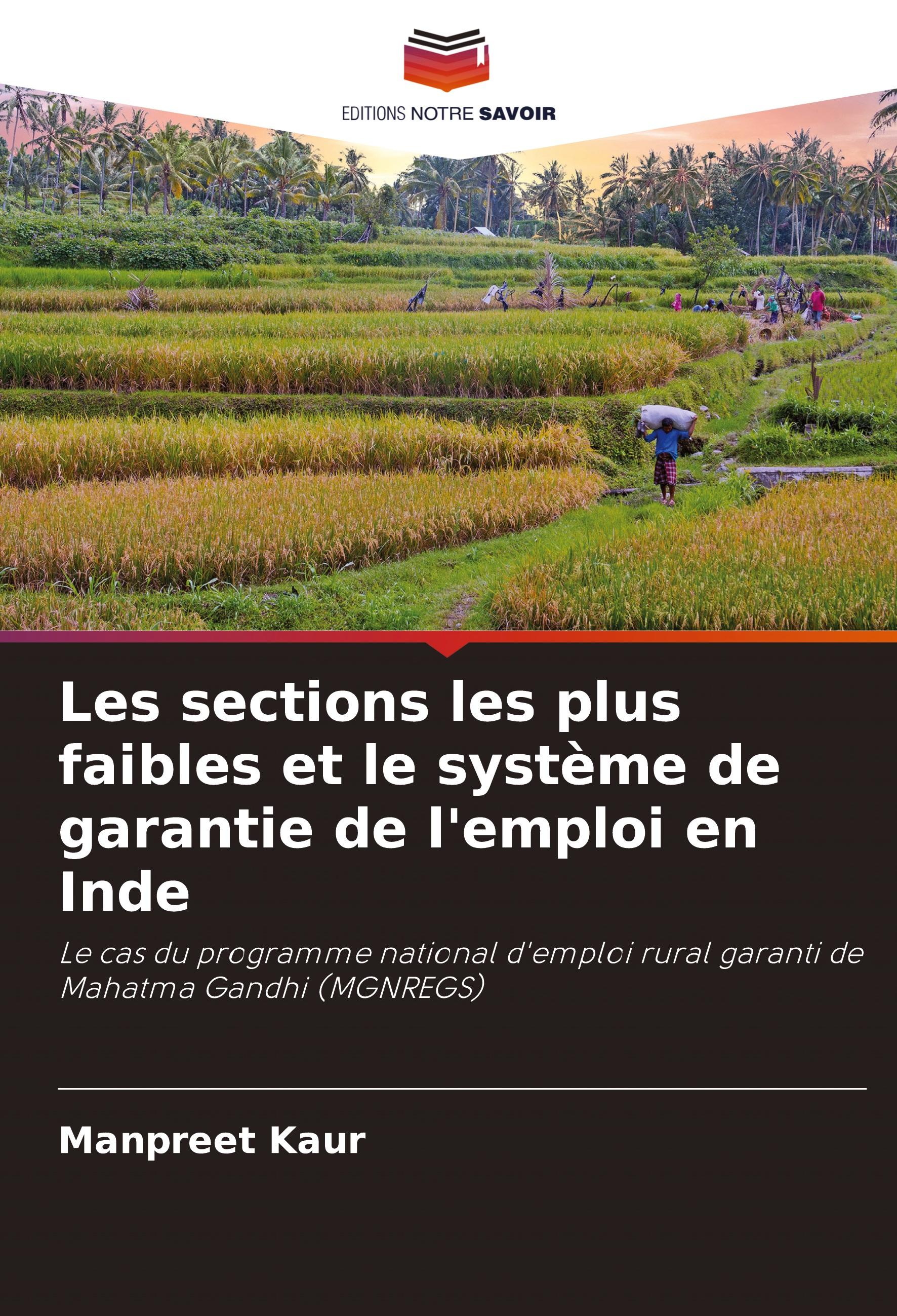 Les sections les plus faibles et le système de garantie de l'emploi en Inde