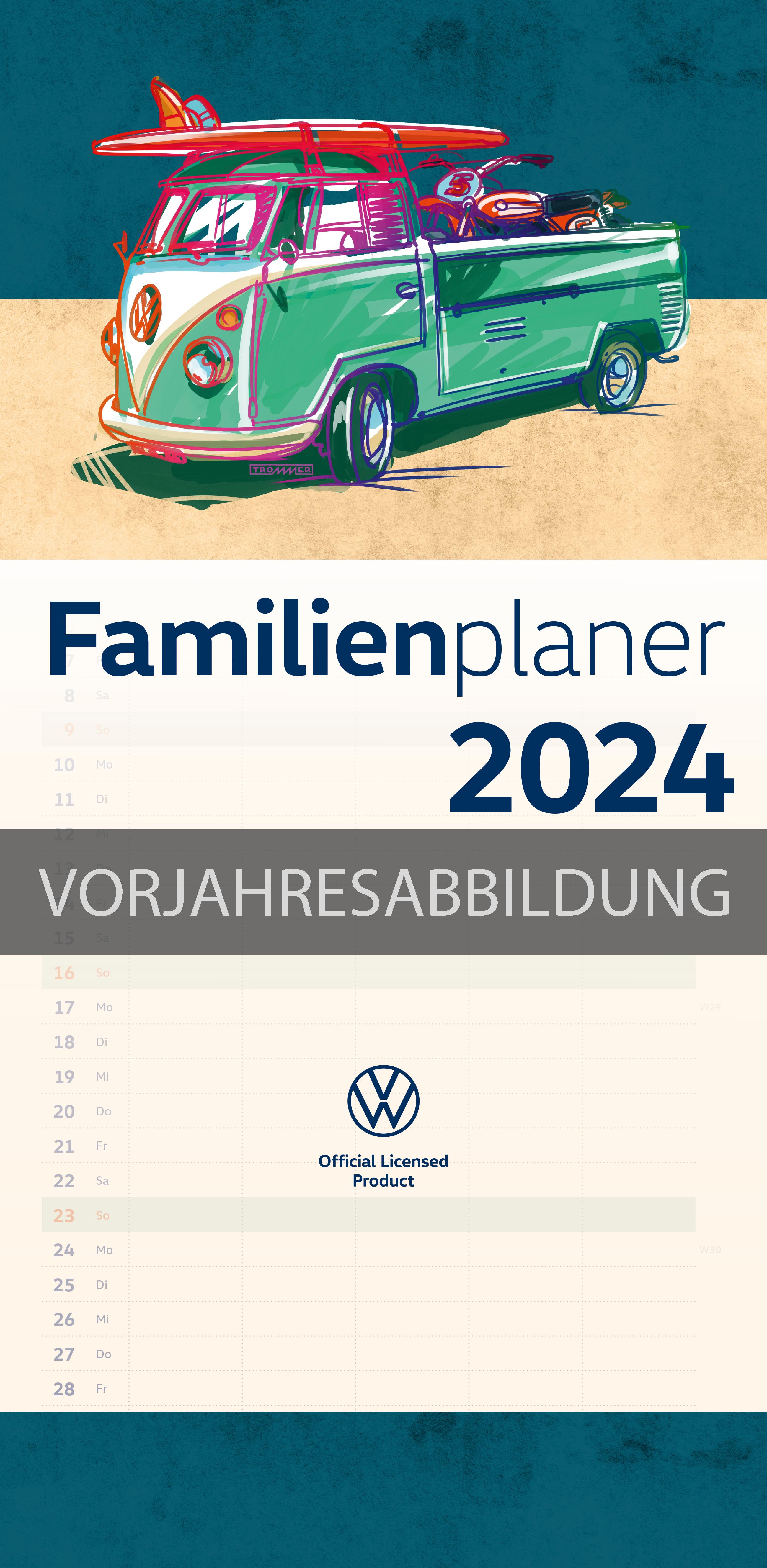 VW 2025 Familienplaner 22 x 45 cm