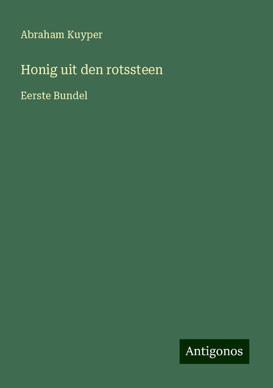 Honig uit den rotssteen