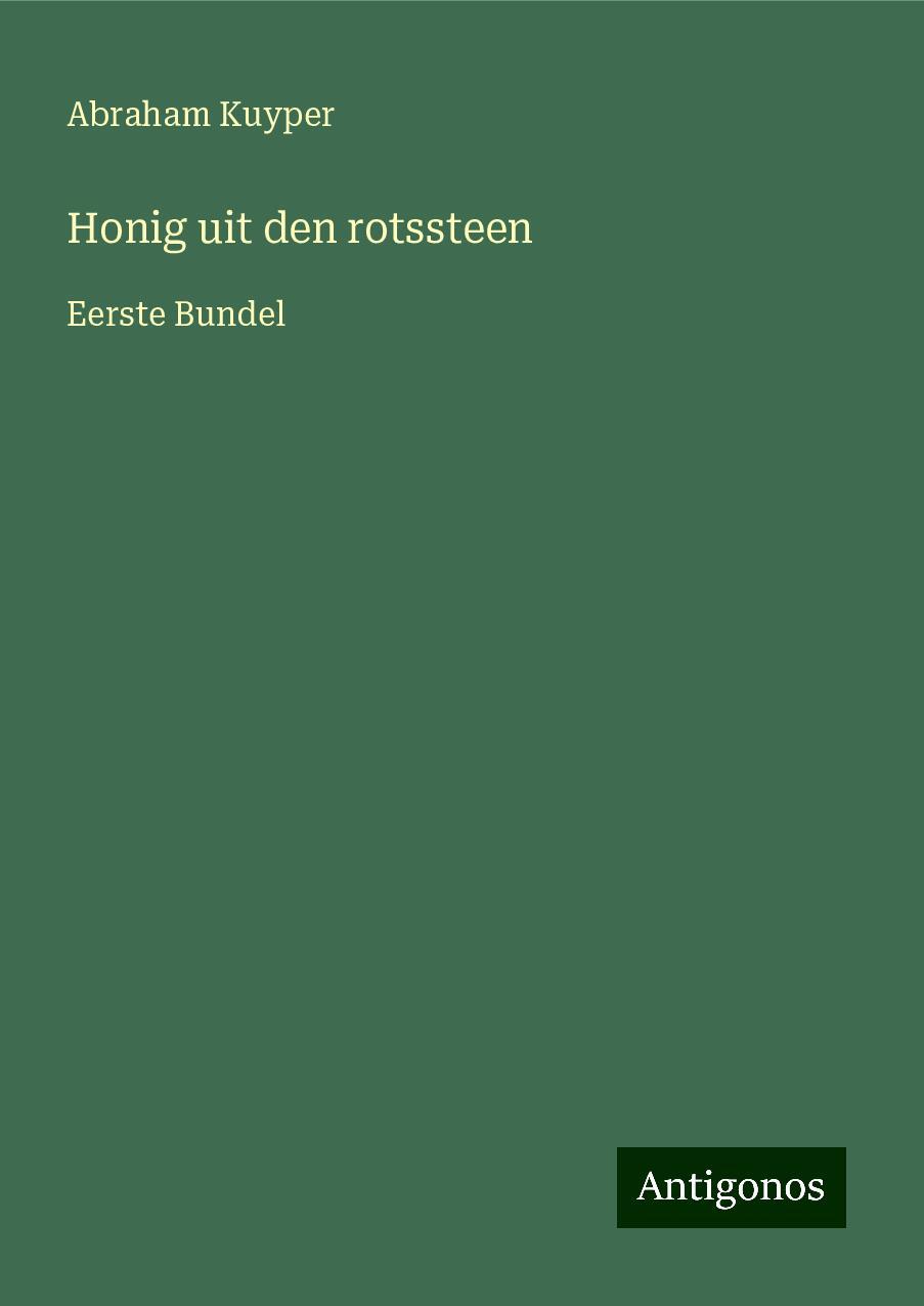 Honig uit den rotssteen