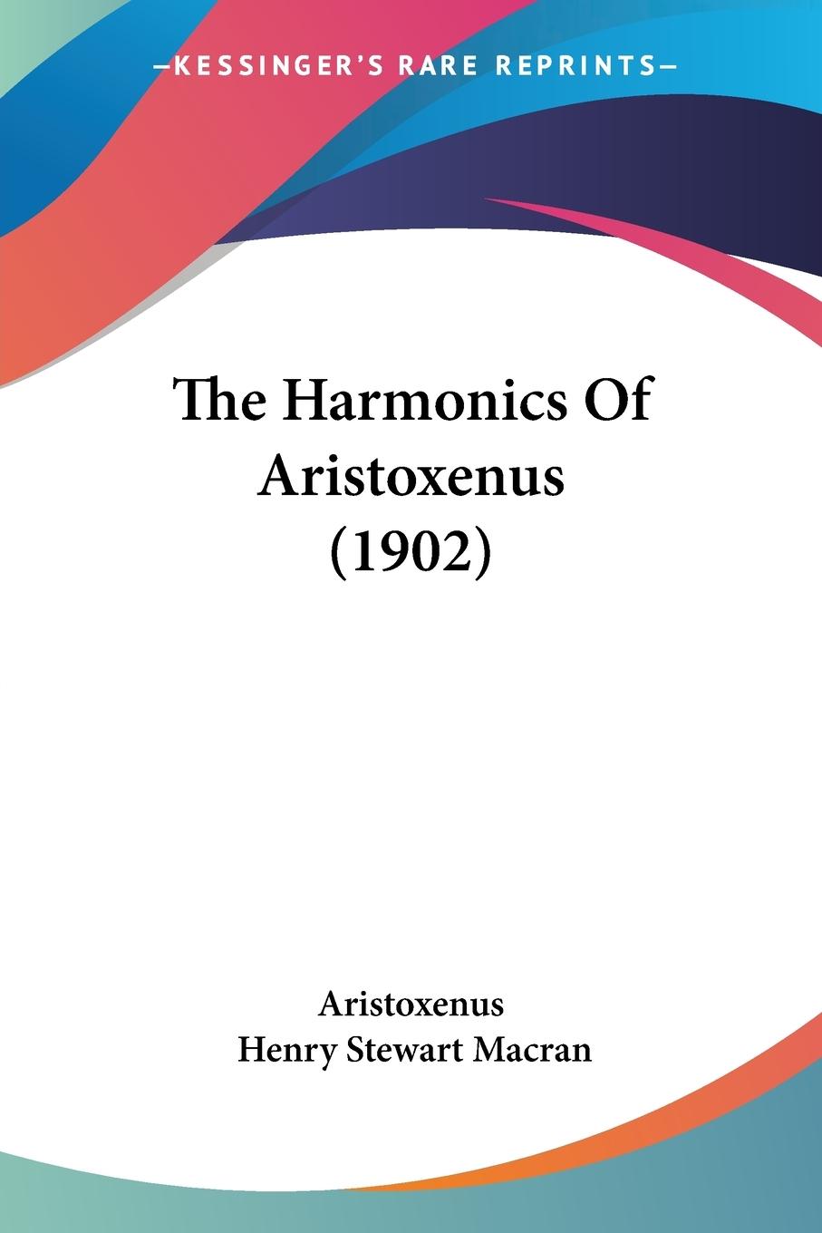 The Harmonics Of Aristoxenus (1902)