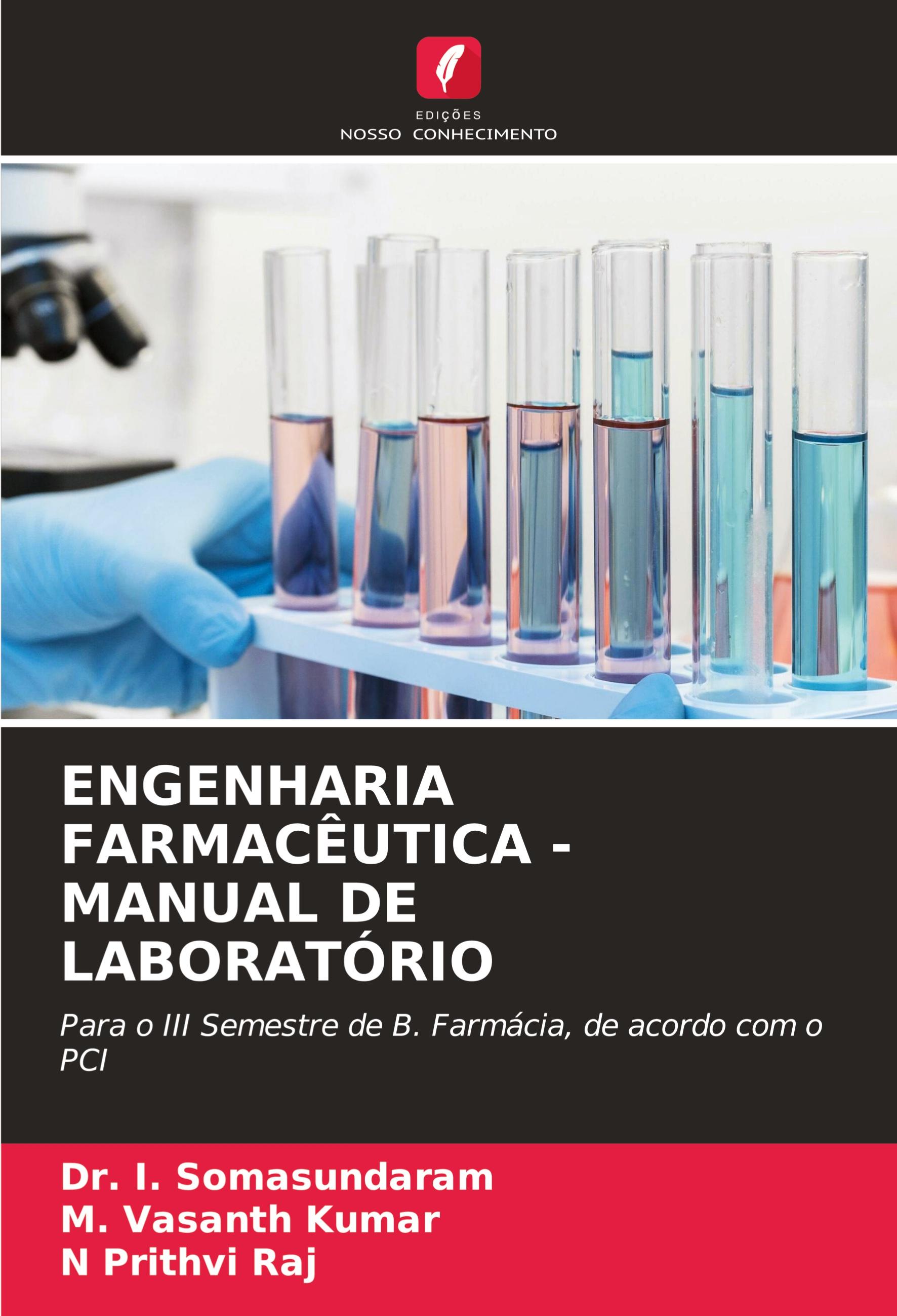 ENGENHARIA FARMACÊUTICA - MANUAL DE LABORATÓRIO