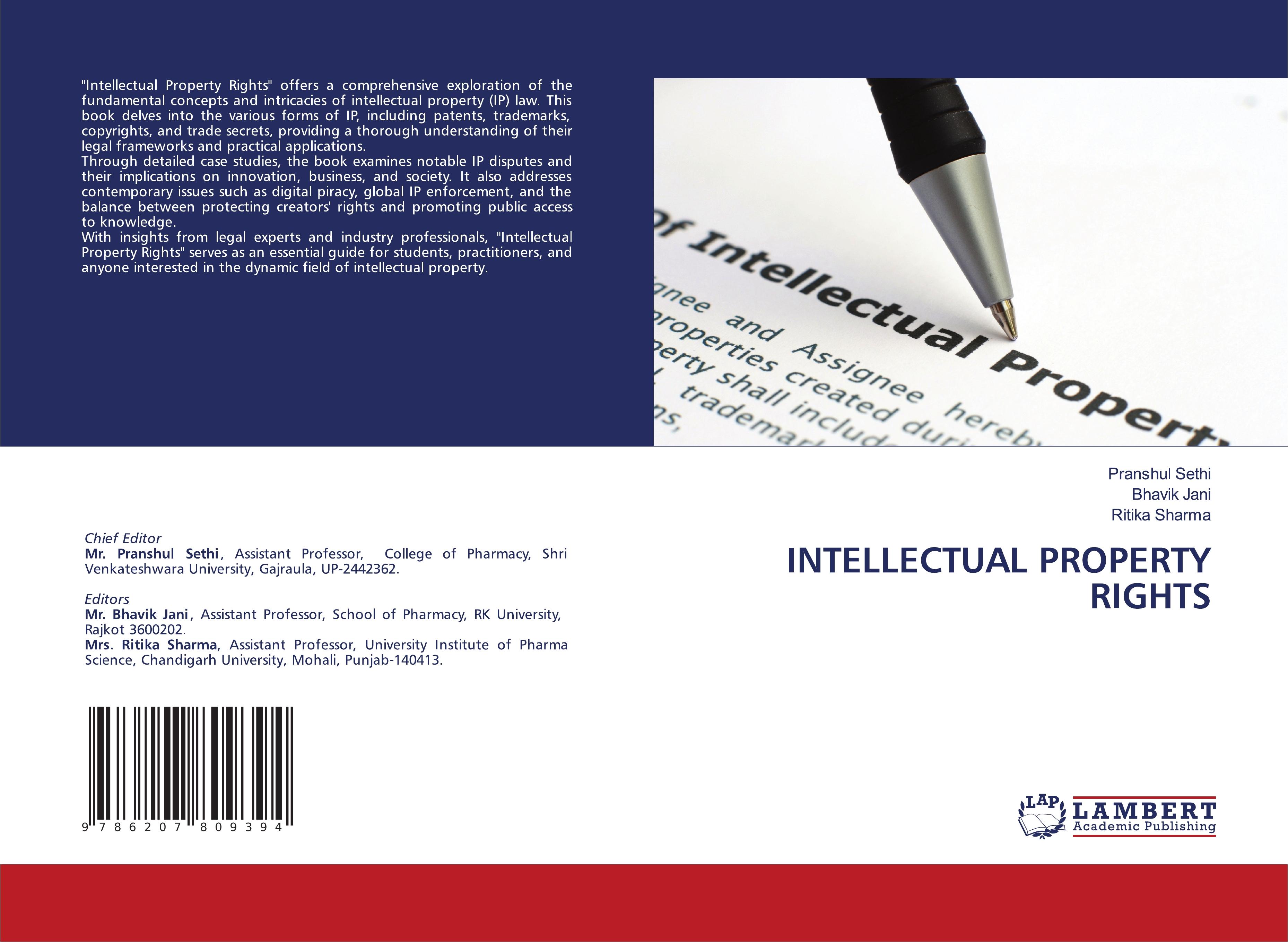 INTELLECTUAL PROPERTY RIGHTS