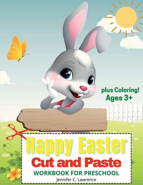 Happy Easter Cut and Paste Workbook for Preschool Kindergarten