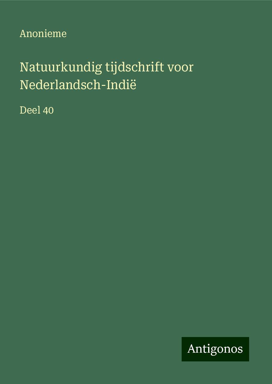 Natuurkundig tijdschrift voor Nederlandsch-Indië