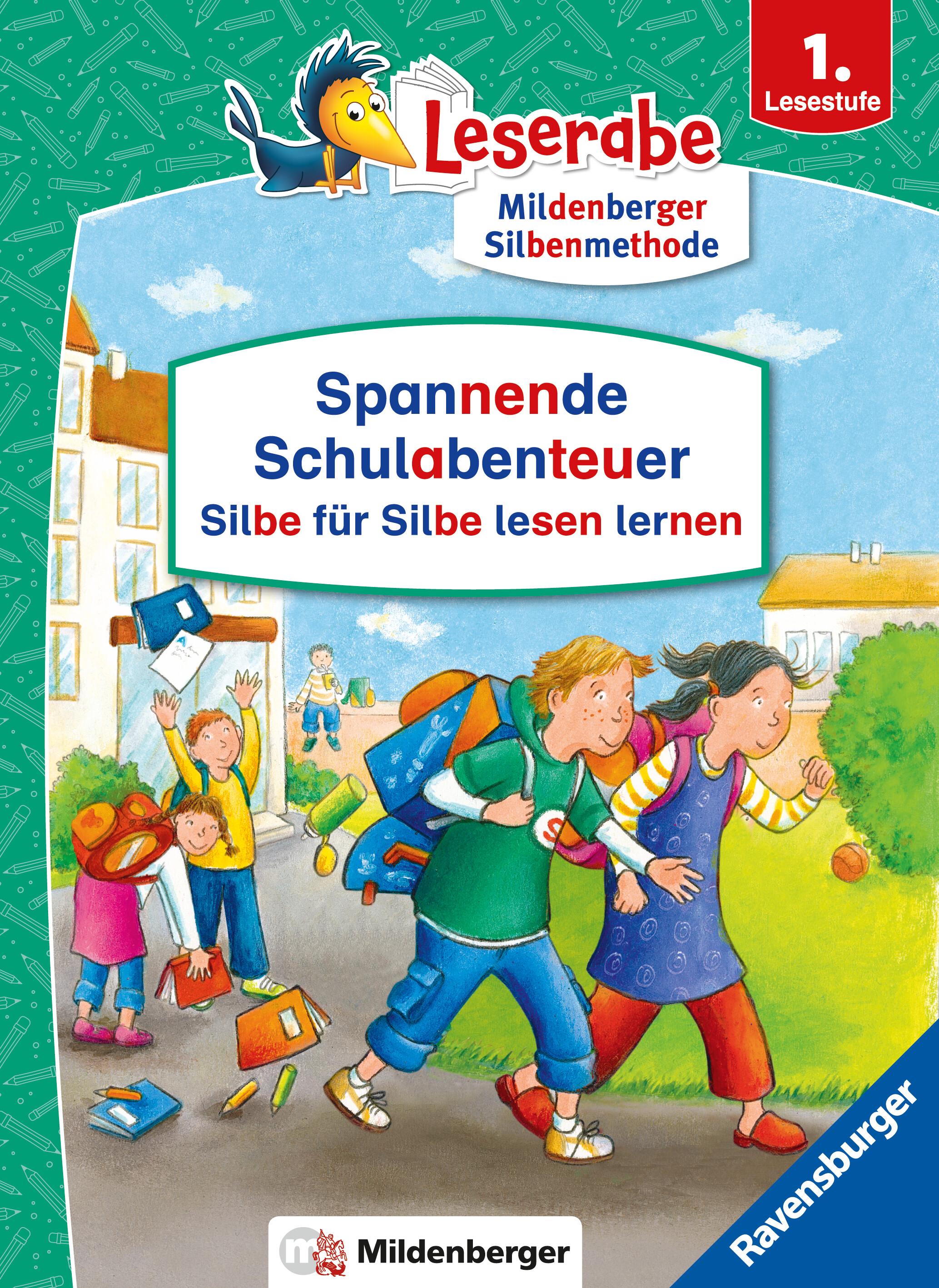 Spannende Schulabenteuer - Silbe für Silbe lesen lernen - Leserabe 1. Klasse - Erstlesebuch für Kinder ab 6 Jahren