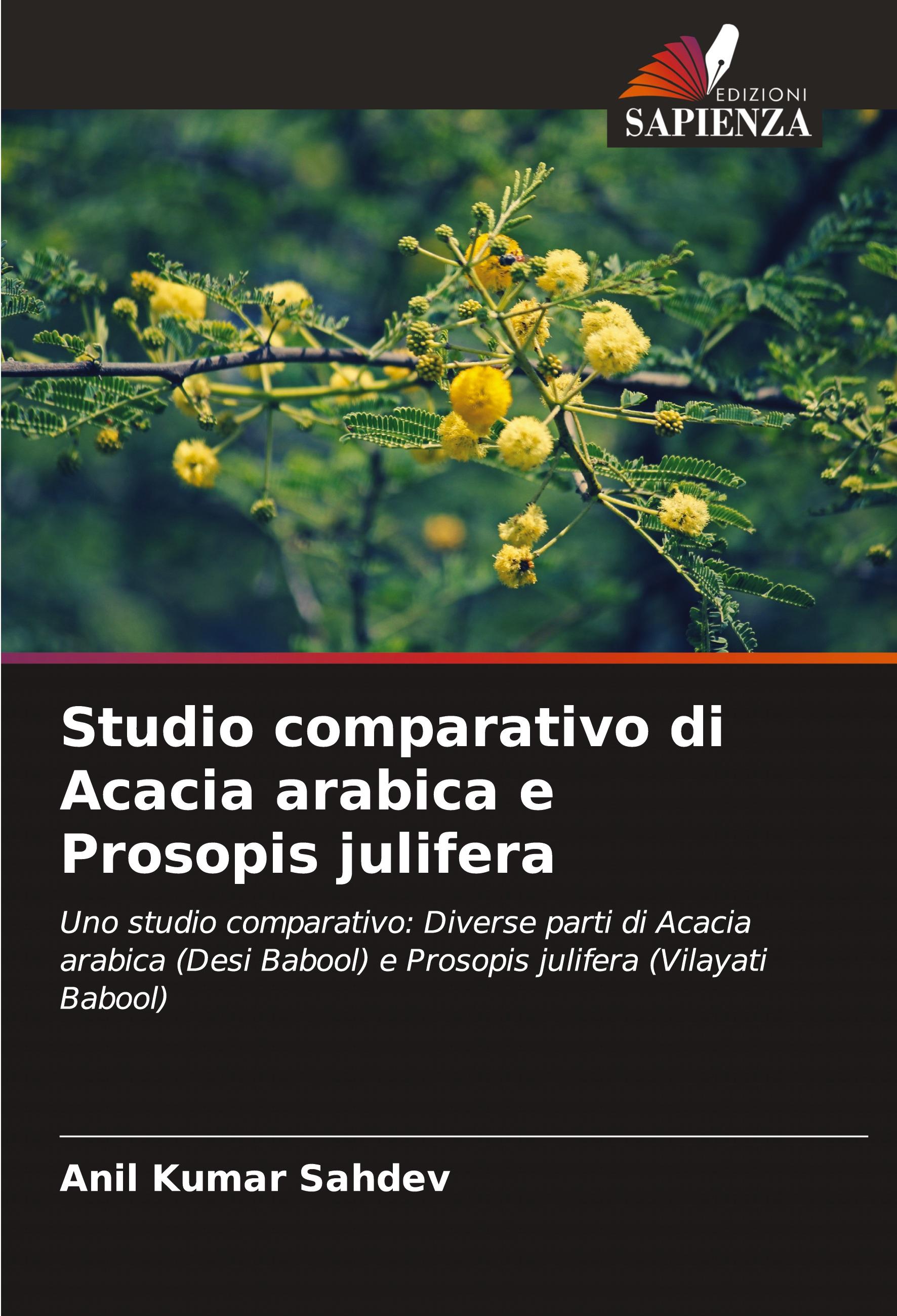 Studio comparativo di Acacia arabica e Prosopis julifera