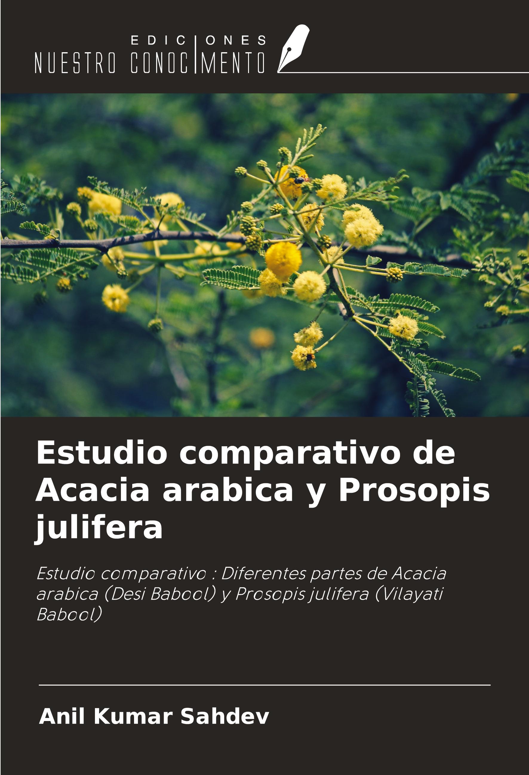 Estudio comparativo de Acacia arabica y Prosopis julifera