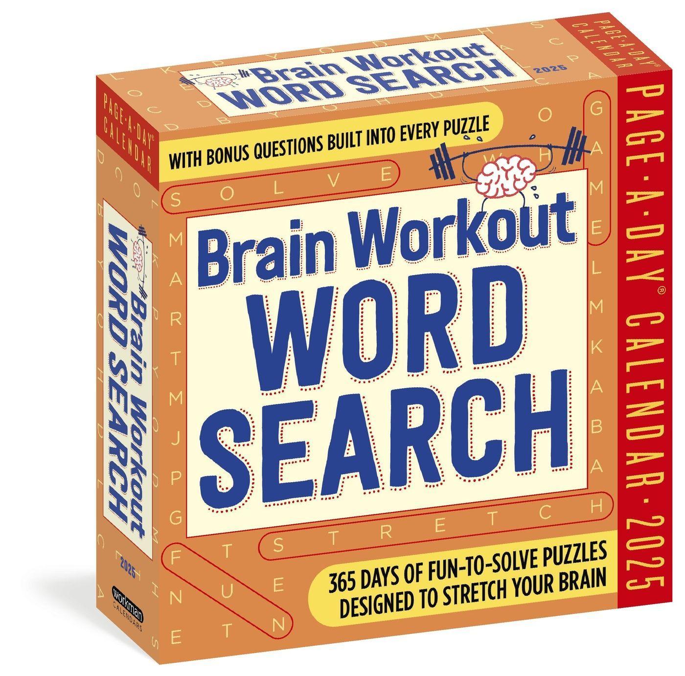 Brain Workout Word Search Page-A-Day(r) Calendar 2025