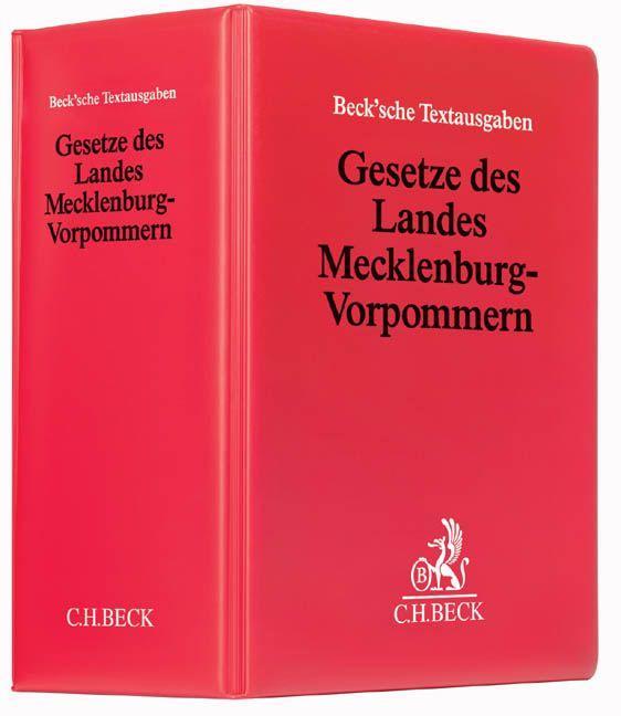 Gesetze des Landes Mecklenburg-Vorpommern (mit Fortsetzungsnotierung). Inkl. 77. Ergänzungslieferung