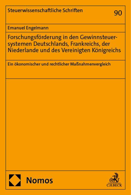 Forschungsförderung in den Gewinnsteuersystemen Deutschlands, Frankreichs, der Niederlande und des Vereinigten Königreichs