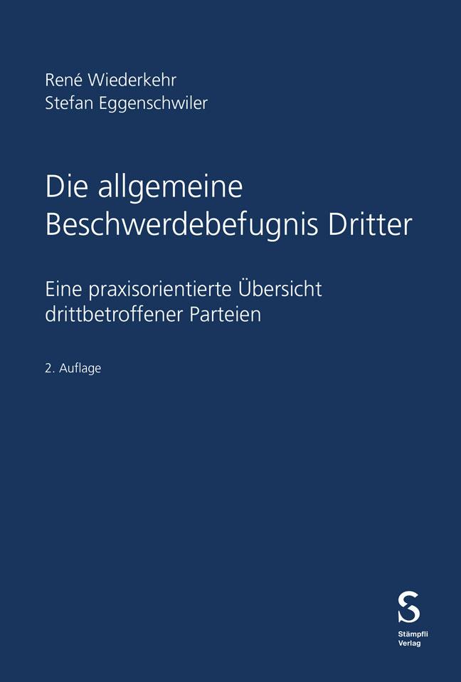 Die allgemeine Beschwerdebefugnis Dritter