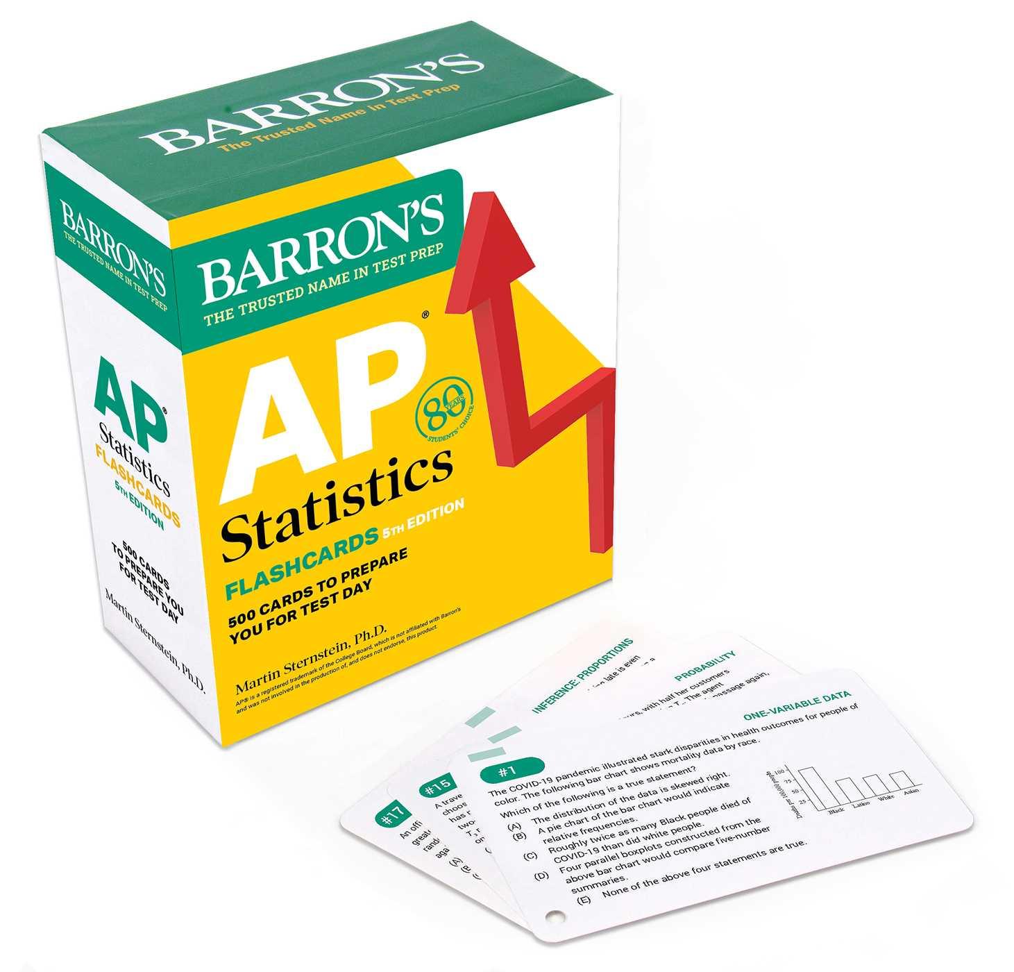 AP Statistics Flashcards, Fifth Edition: Up-To-Date Practice