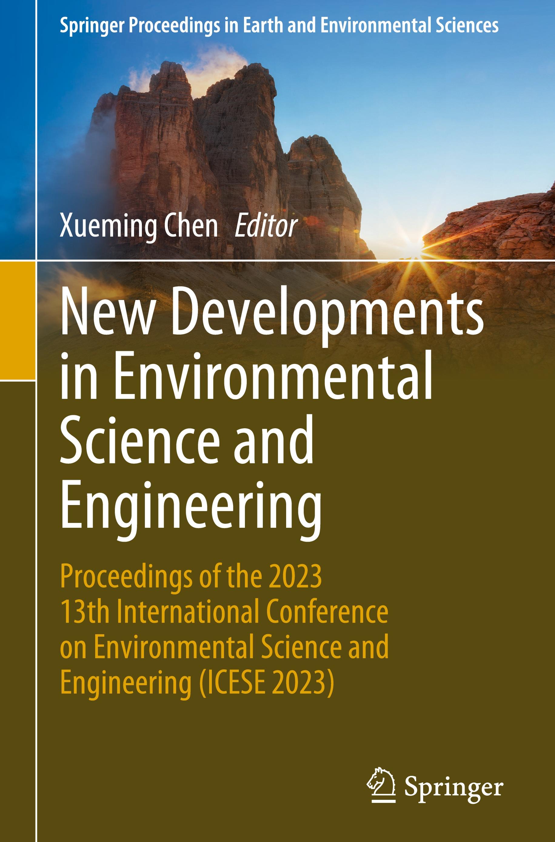 New Developments in Environmental Science and Engineering