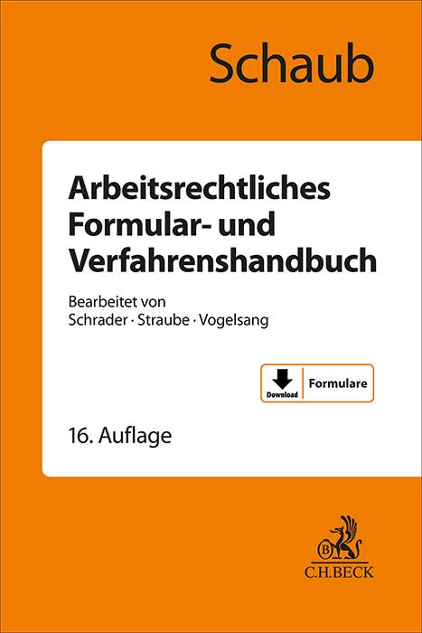 Arbeitsrechtliches Formular- und Verfahrenshandbuch