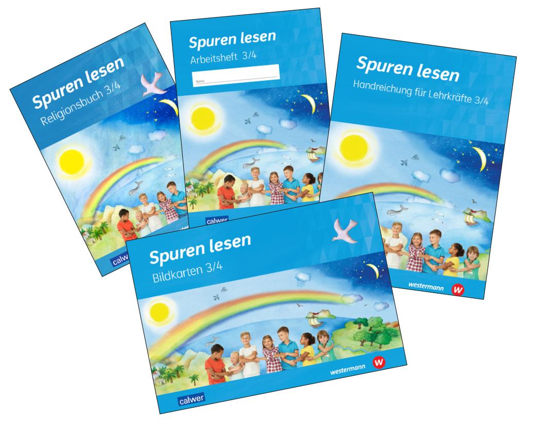 Kombi-Paket Spuren lesen 3/4 - Ausgabe 2023 für die Grundschule. Schulbuch, Arbeitsheft, Handreichung und Bildkarten