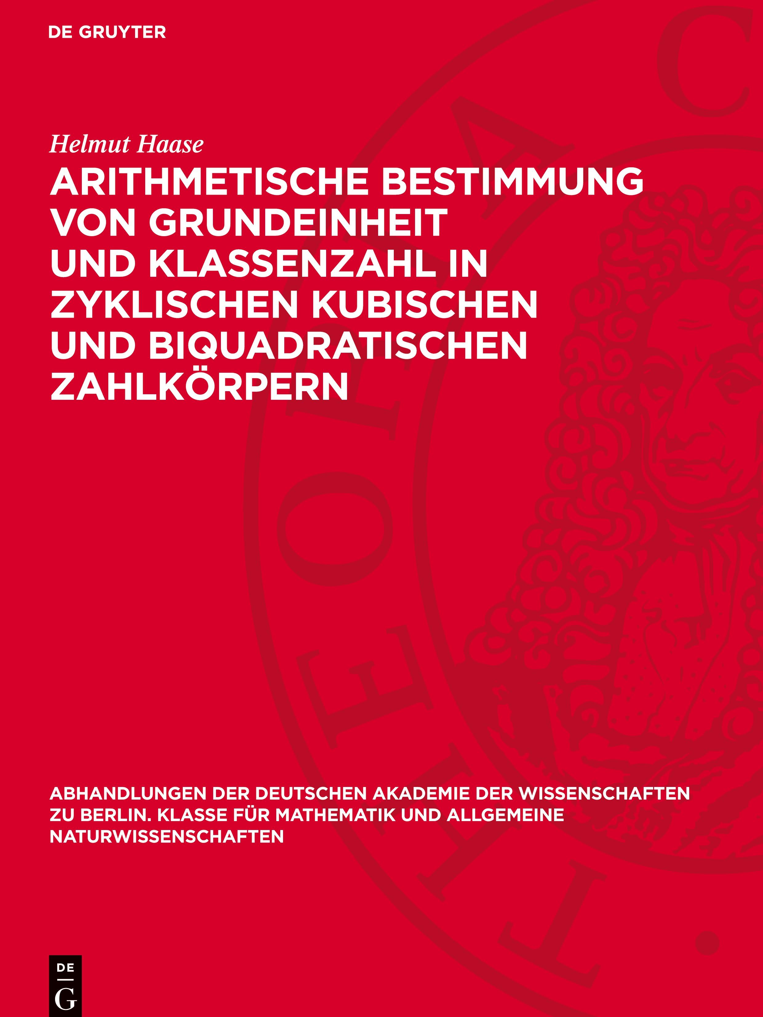 Arithmetische Bestimmung von Grundeinheit und Klassenzahl in zyklischen kubischen und biquadratischen Zahlkörpern