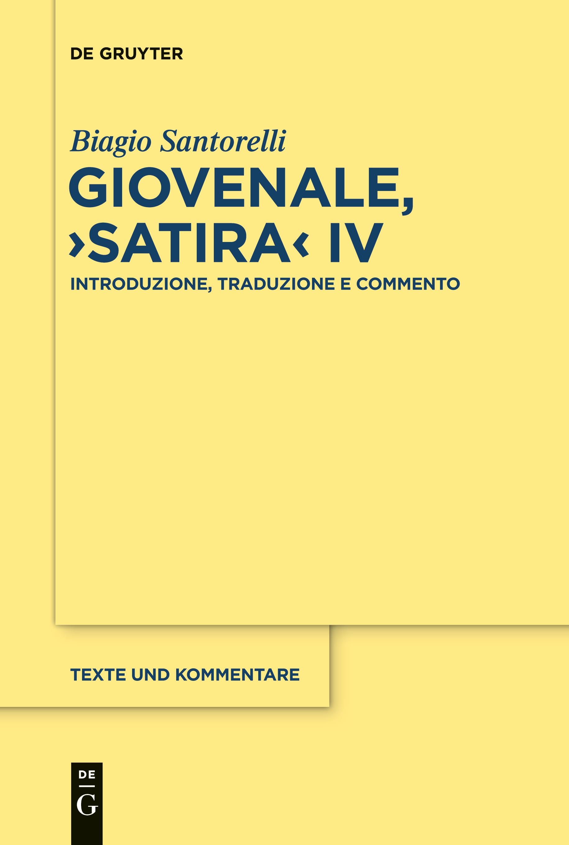 Giovenale, "Satira" IV