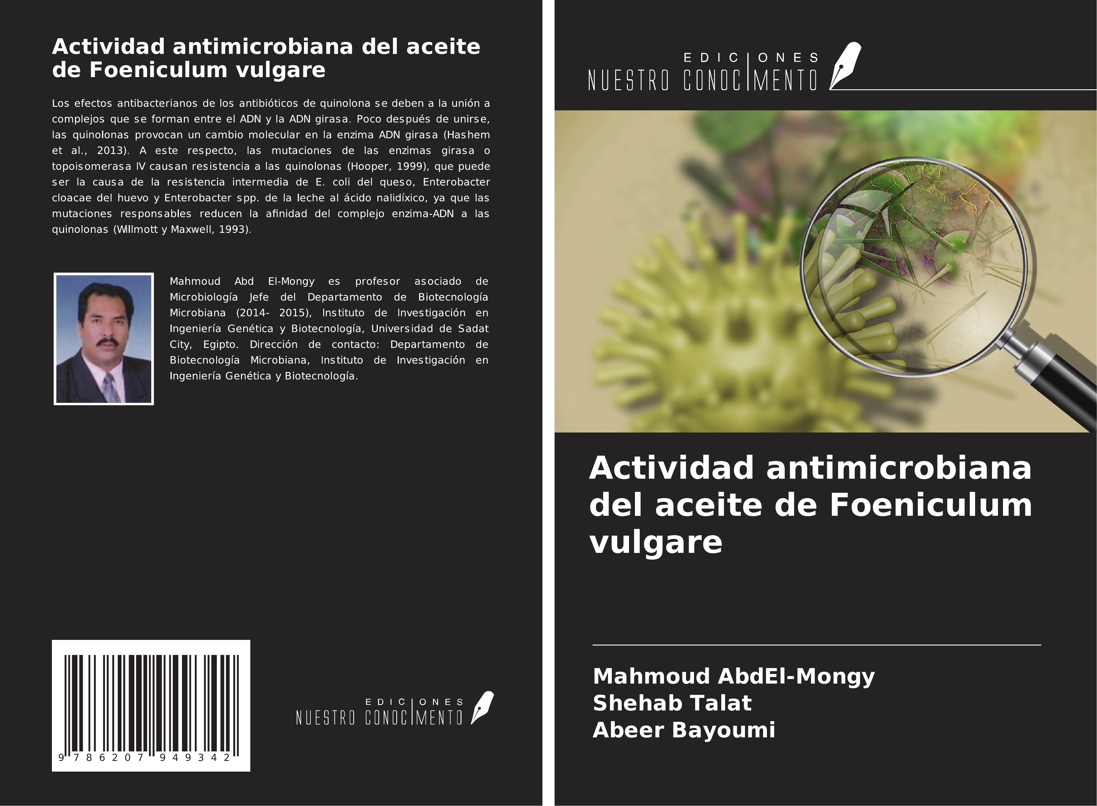 Actividad antimicrobiana del aceite de Foeniculum vulgare