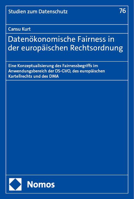 Datenökonomische Fairness in der europäischen Rechtsordnung