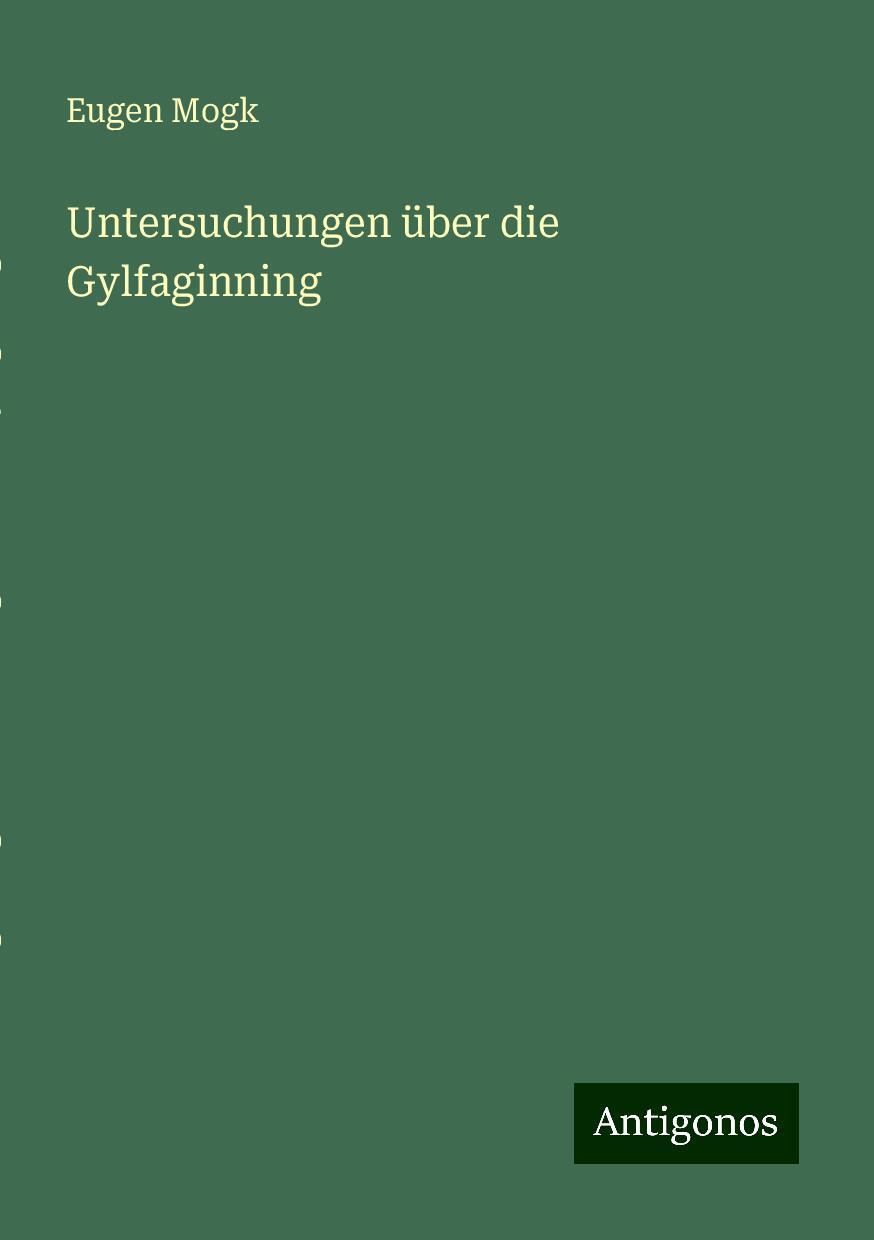 Untersuchungen über die Gylfaginning