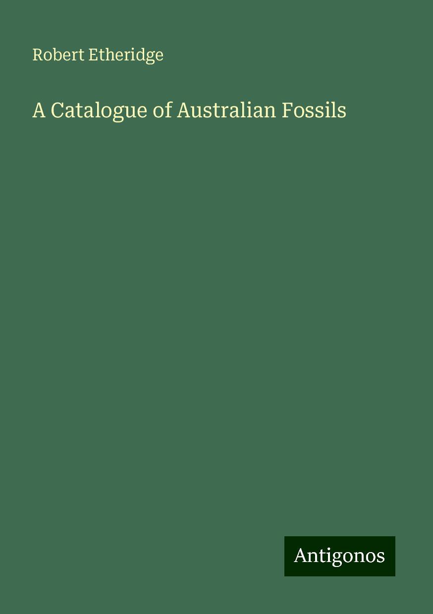 A Catalogue of Australian Fossils