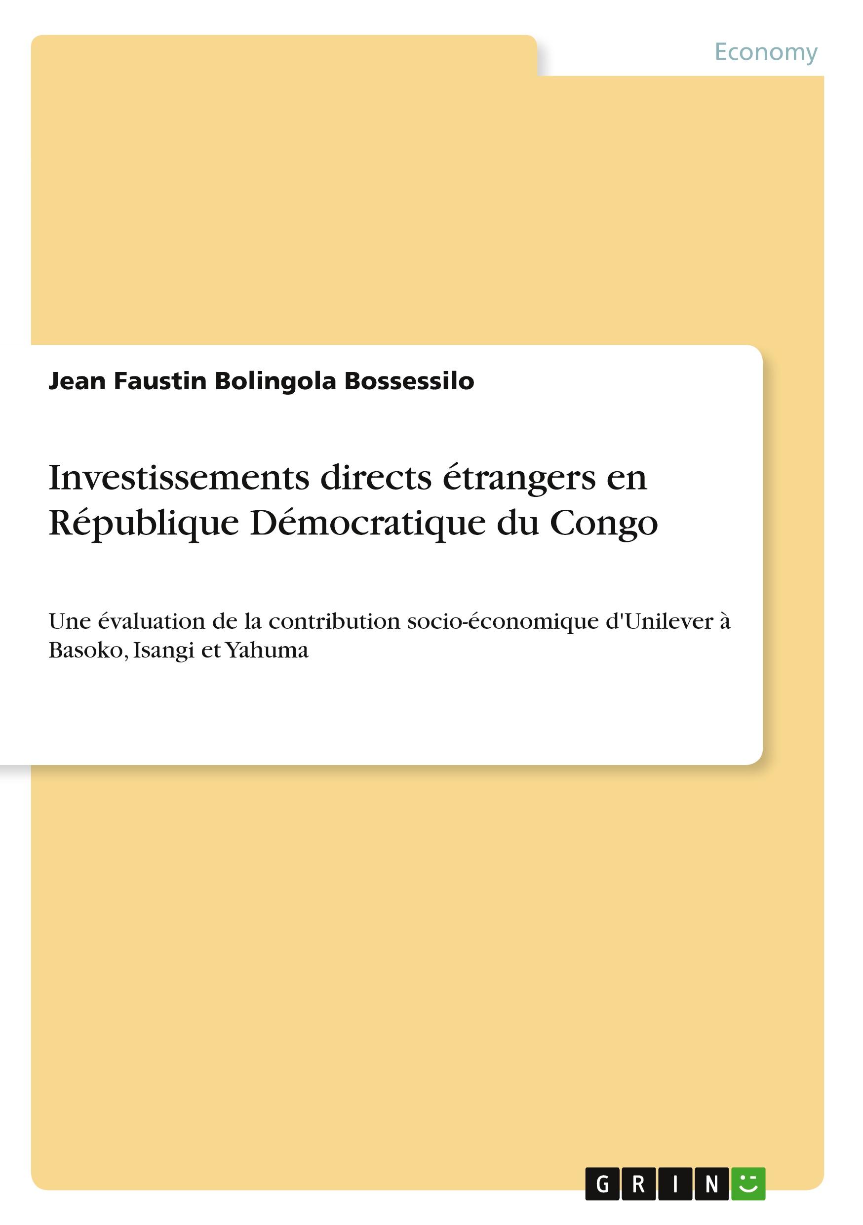 Investissements directs étrangers en République Démocratique du Congo