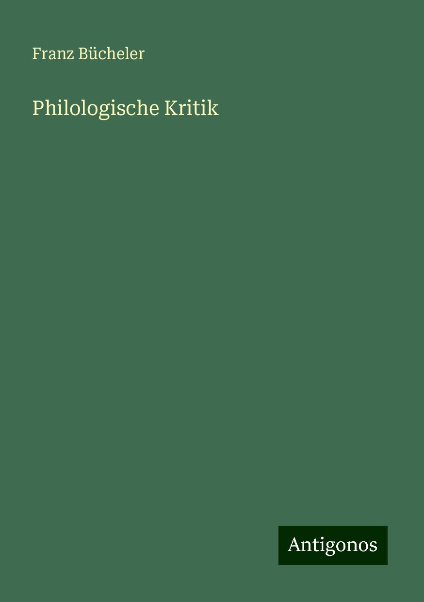 Philologische Kritik