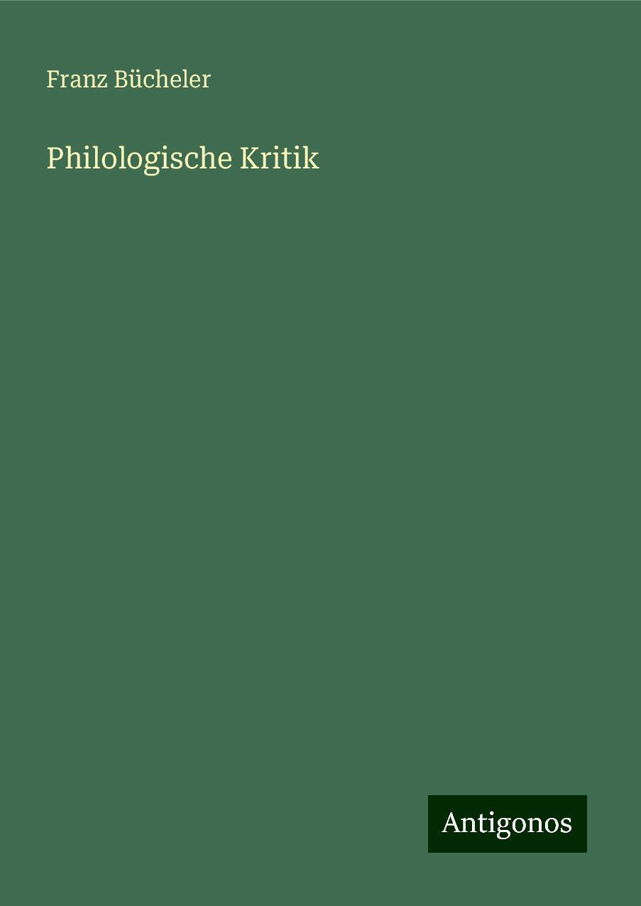 Philologische Kritik