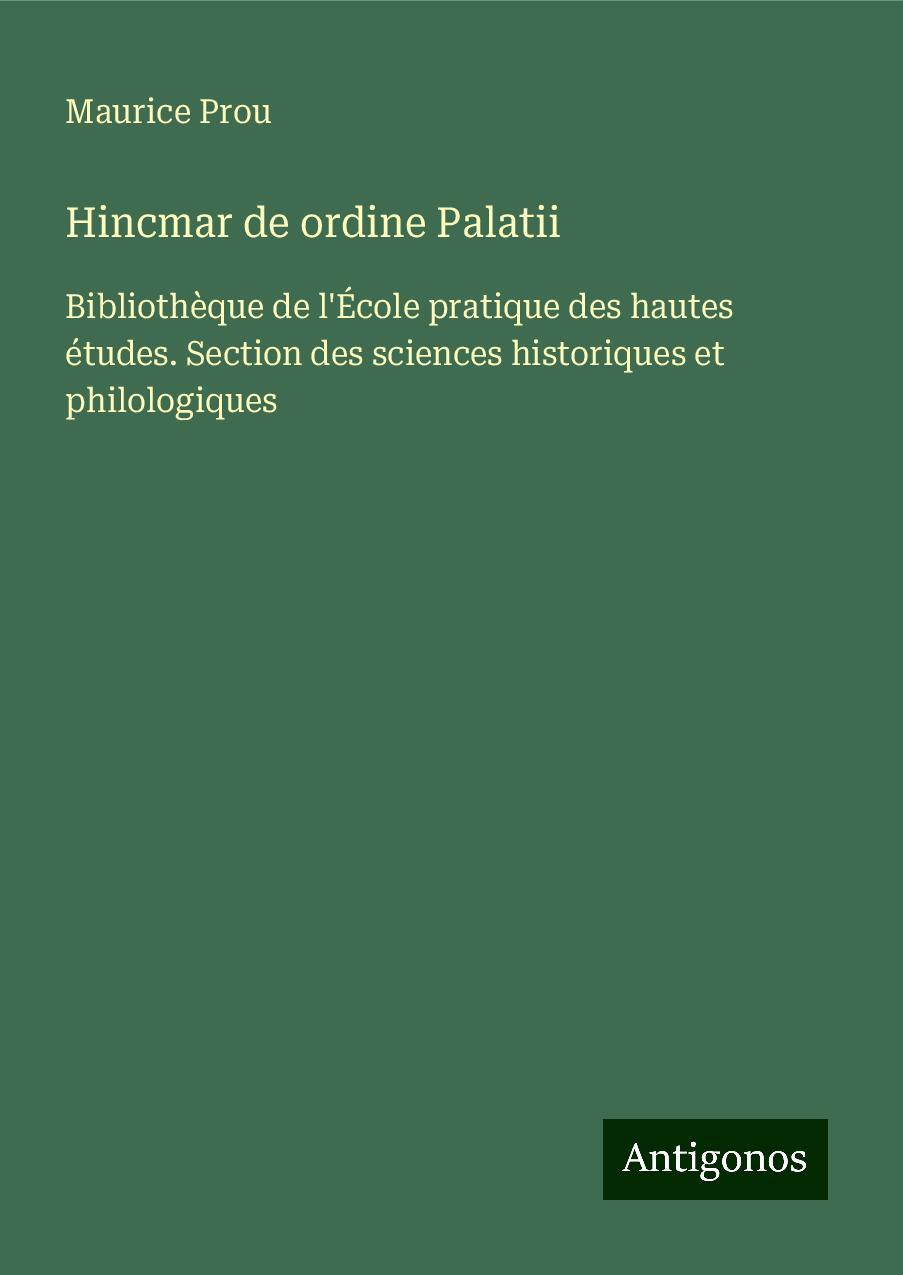 Hincmar de ordine Palatii