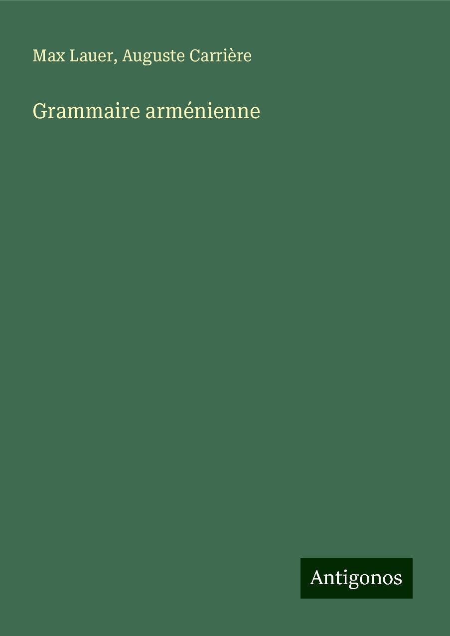 Grammaire arménienne