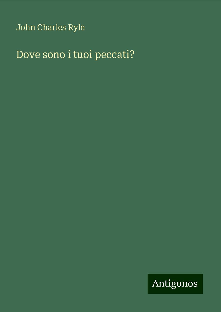 Dove sono i tuoi peccati?