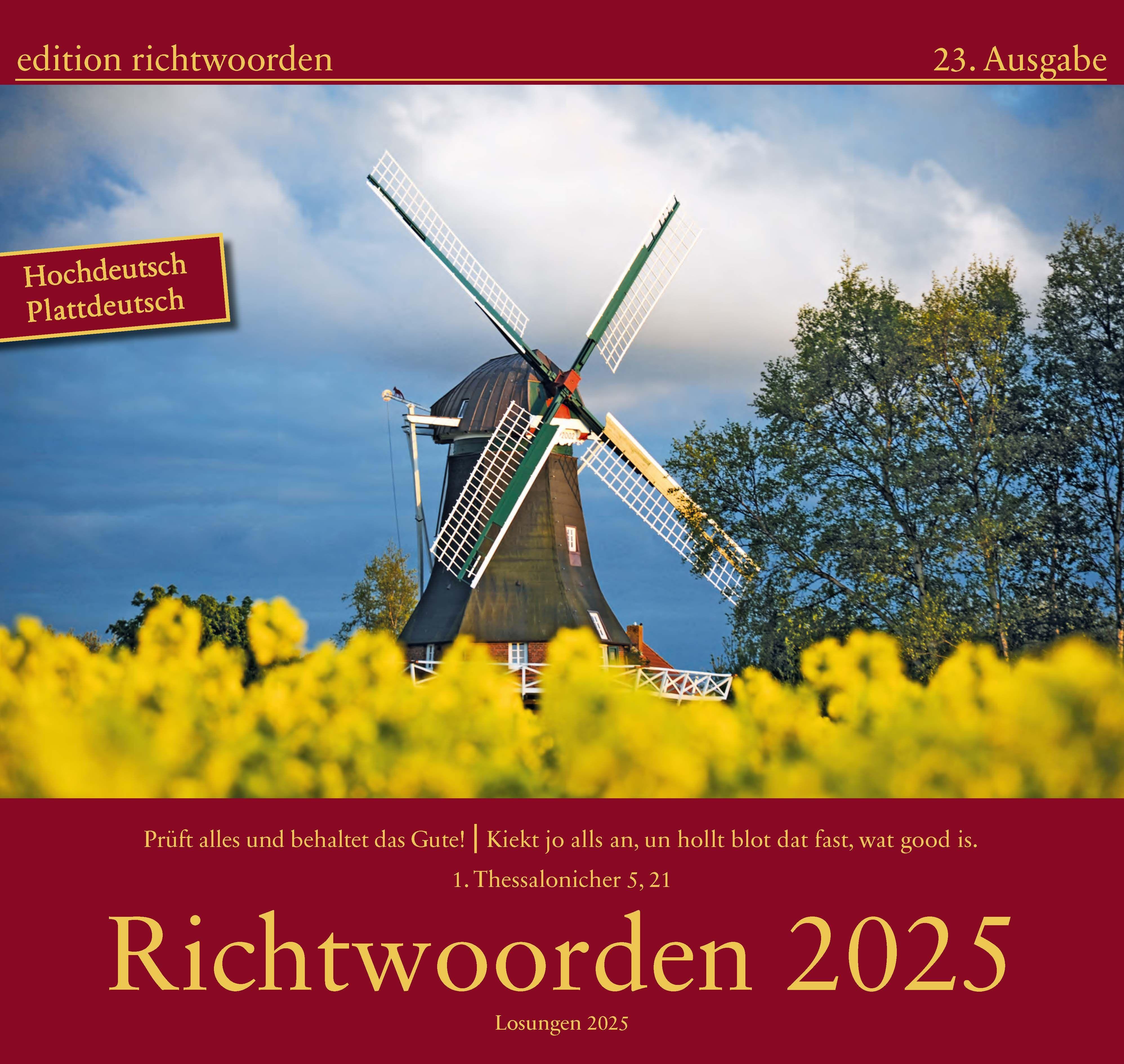 Richtwoorden Kalender 2025