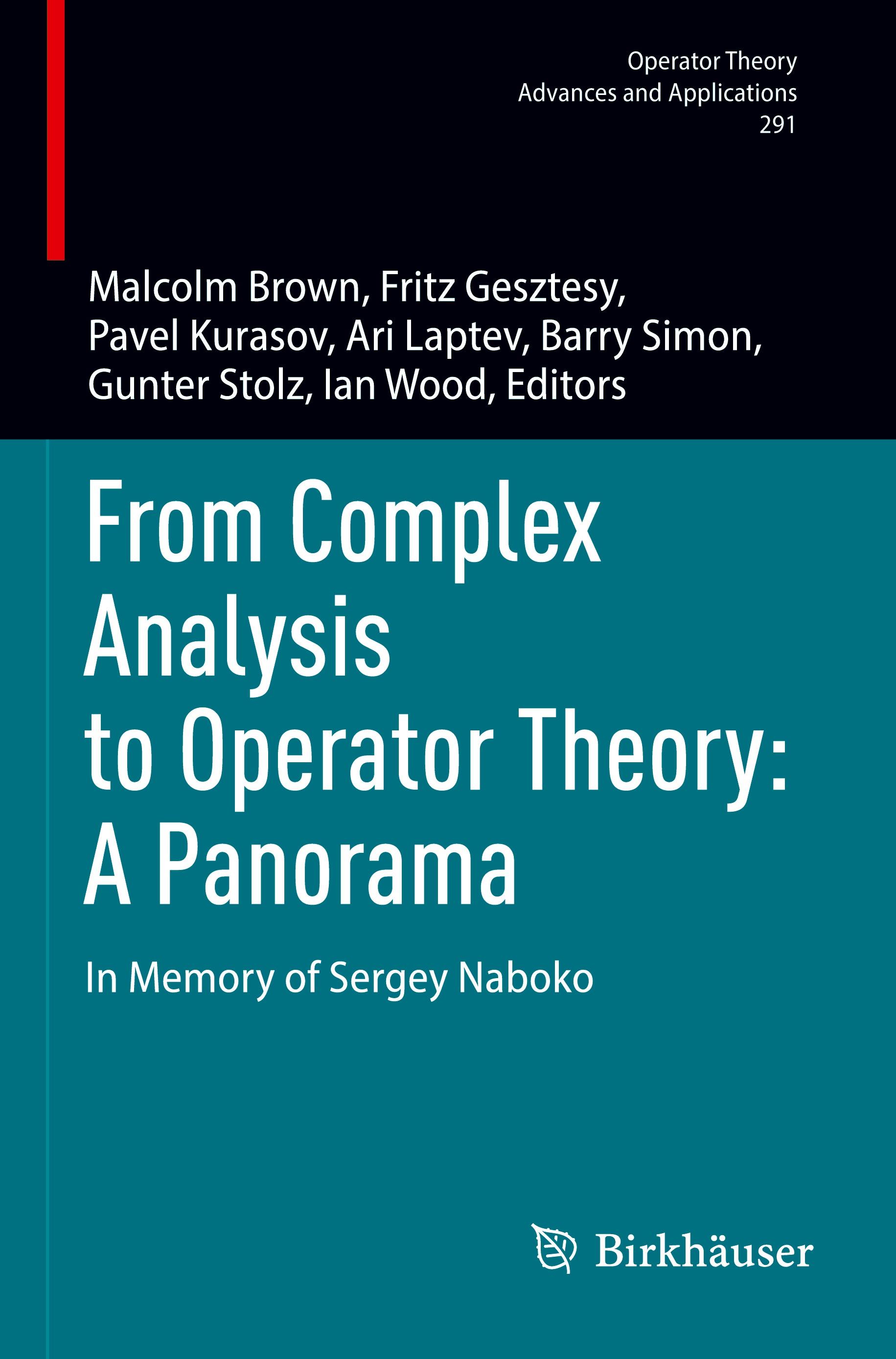 From Complex Analysis to Operator Theory: A Panorama