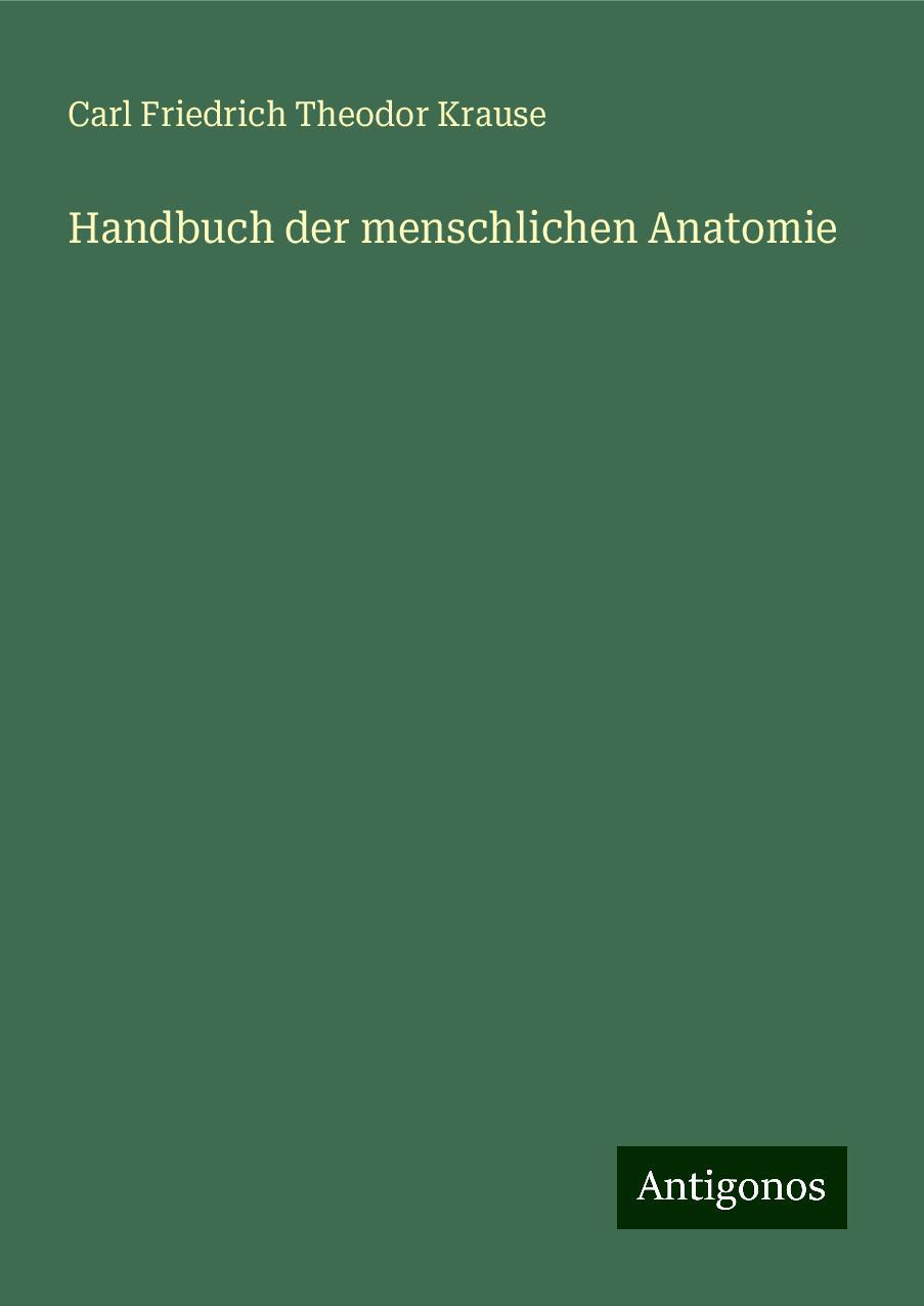 Handbuch der menschlichen Anatomie