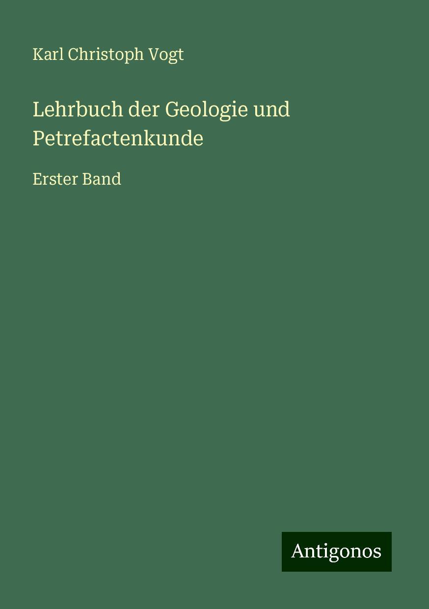 Lehrbuch der Geologie und Petrefactenkunde