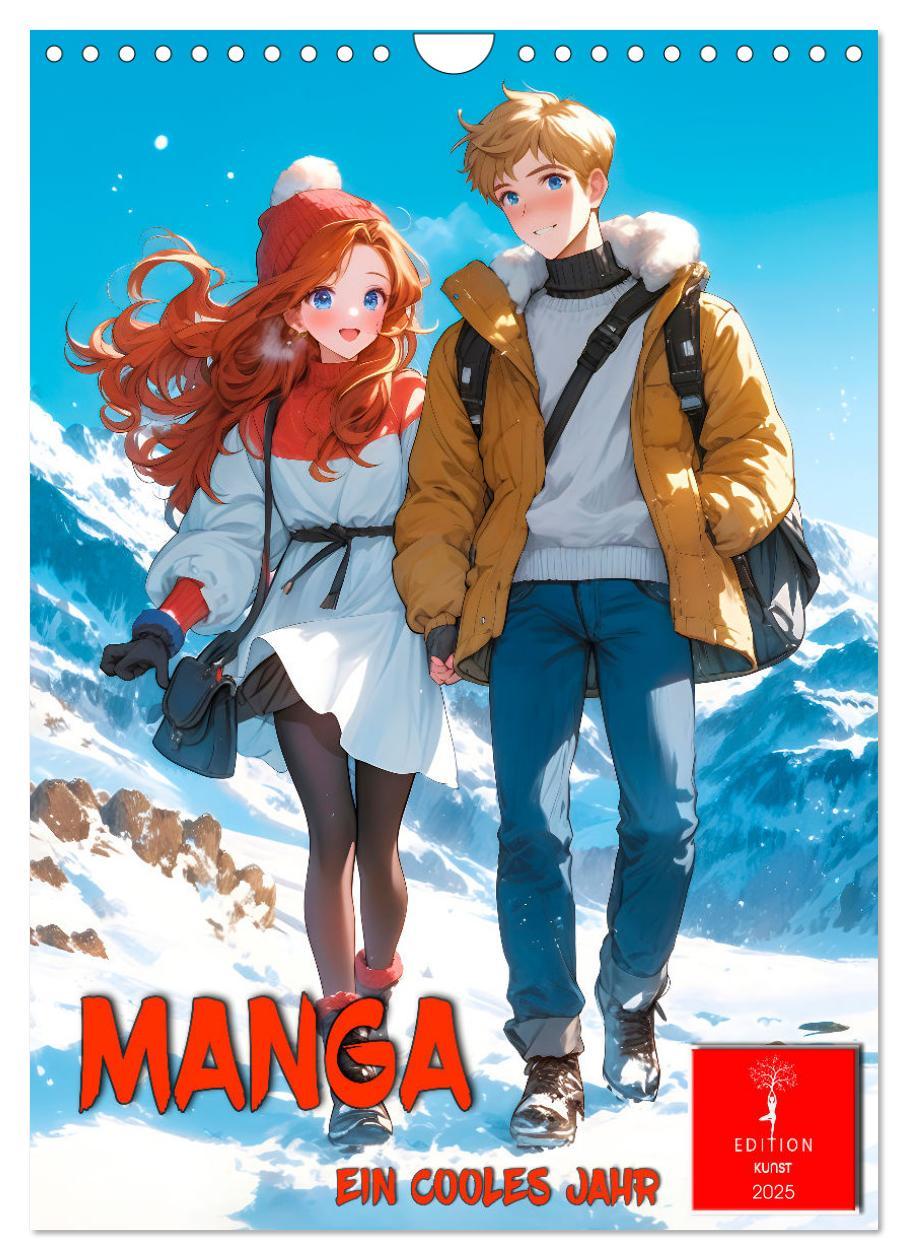 Manga - ein cooles Jahr (Wandkalender 2025 DIN A4 hoch), CALVENDO Monatskalender