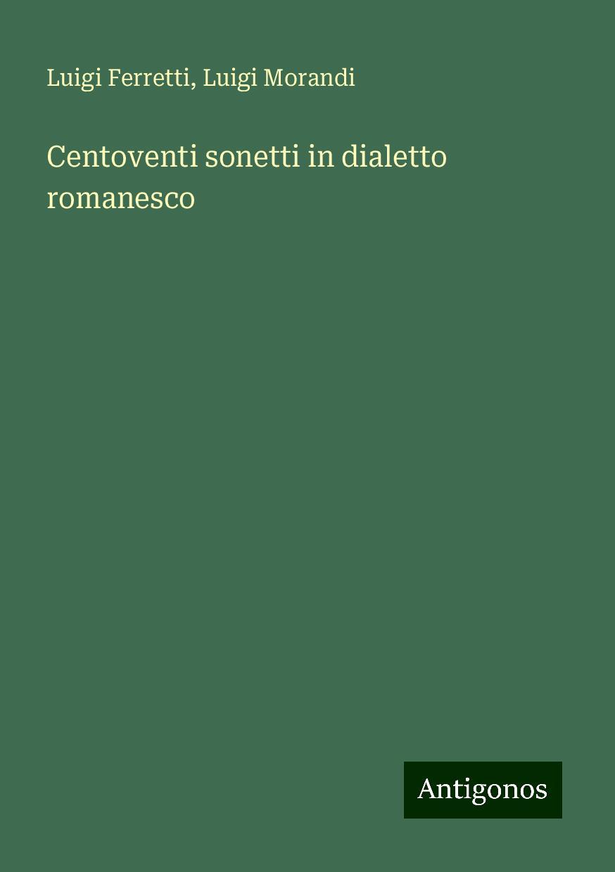 Centoventi sonetti in dialetto romanesco