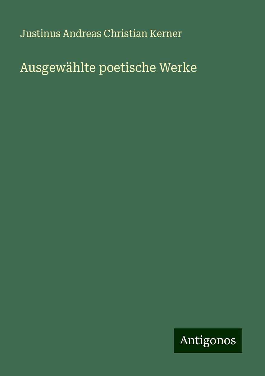 Ausgewählte poetische Werke