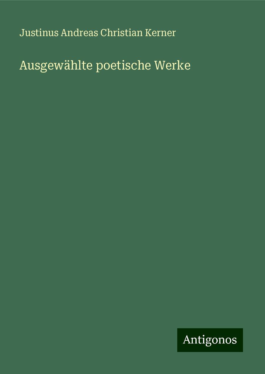 Ausgewählte poetische Werke