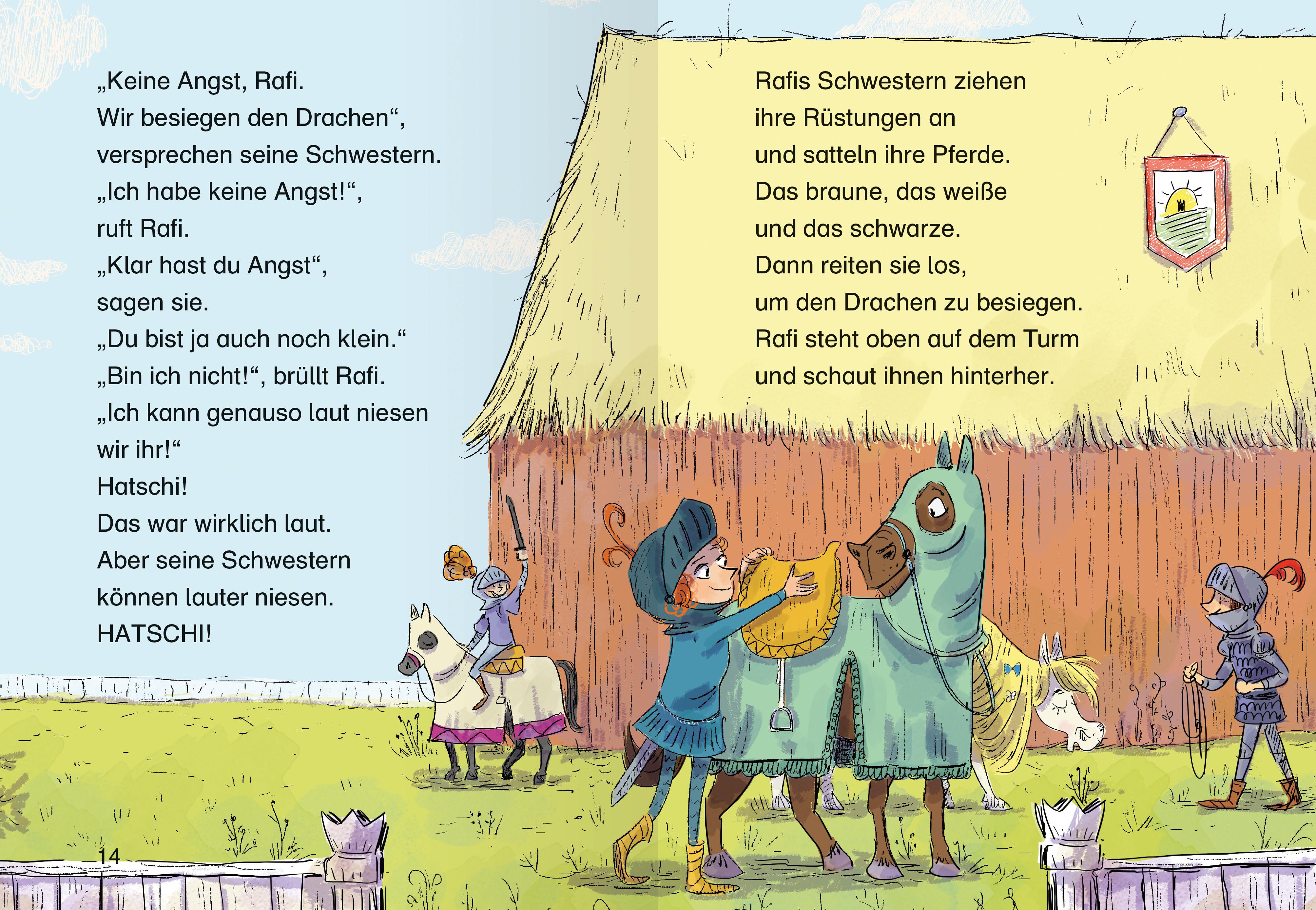 Ritter Rafi und das Feuer des Drachen - lesen lernen mit dem Leseraben - Erstlesebuch - Kinderbuch ab 7 Jahren - lesen üben 2. Klasse (Leserabe 2. Klasse)