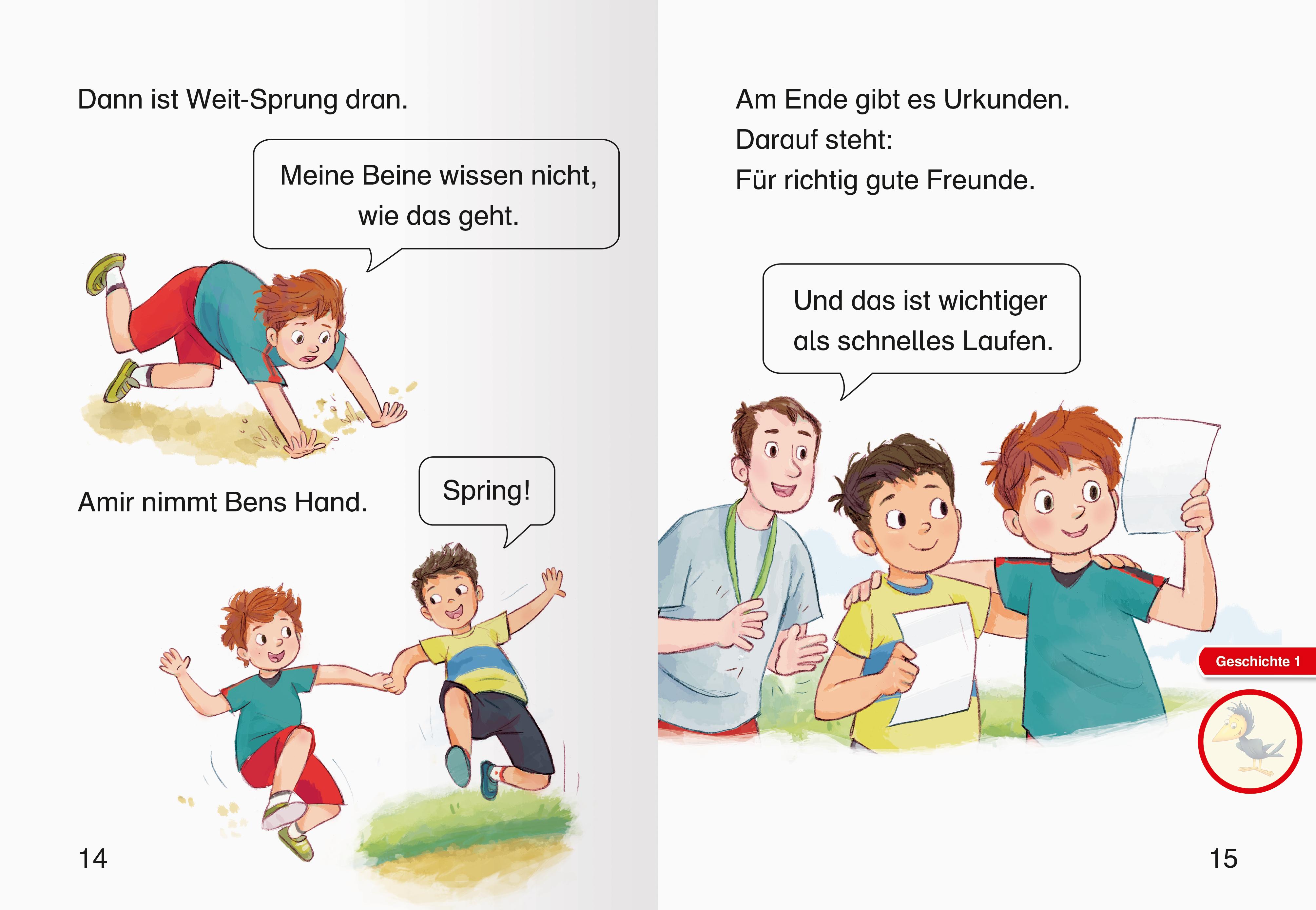 Schulgeschichten - lesen lernen mit dem Leseraben - Erstlesebuch - Kinderbuch ab 6 Jahren - Lesenlernen 1. Klasse Jungen und Mädchen (Leserabe 1. Klasse)