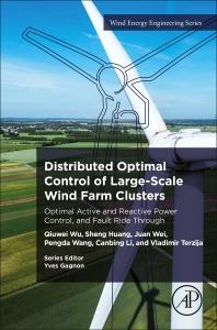 Distributed Optimal Control of Large-Scale Wind Farm Clusters