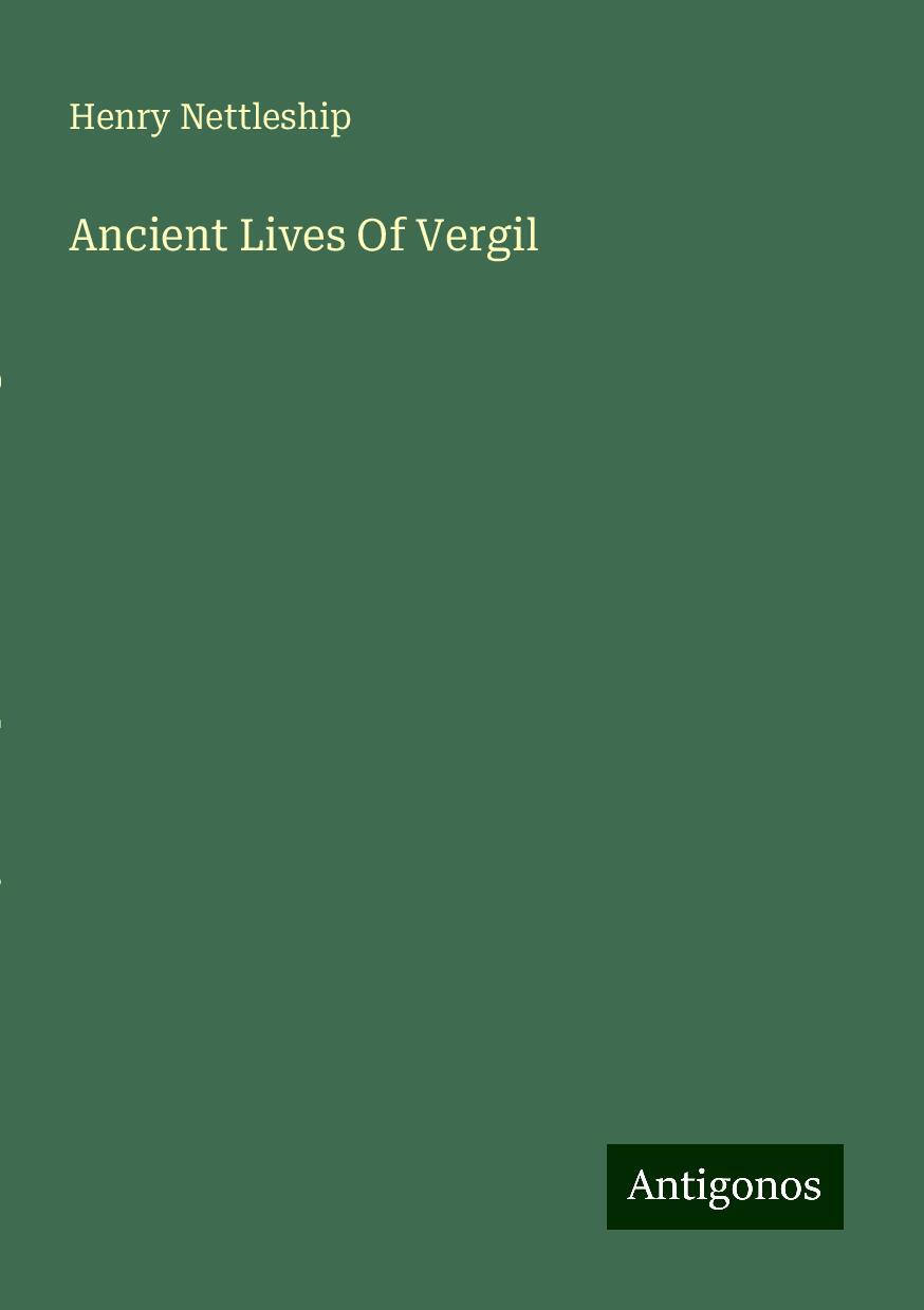 Ancient Lives Of Vergil