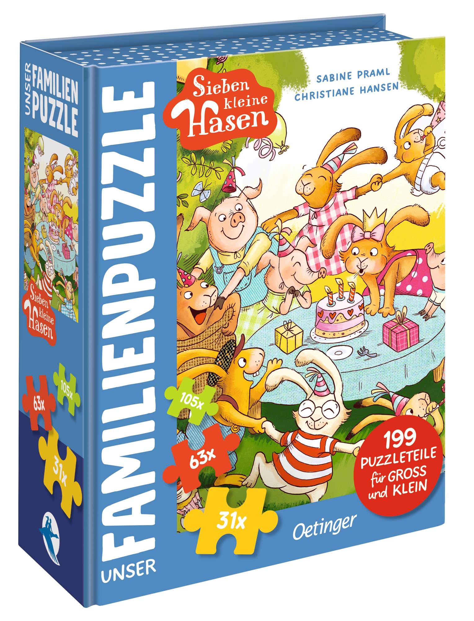 Sieben kleine Hasen. Unser Familien-Puzzle