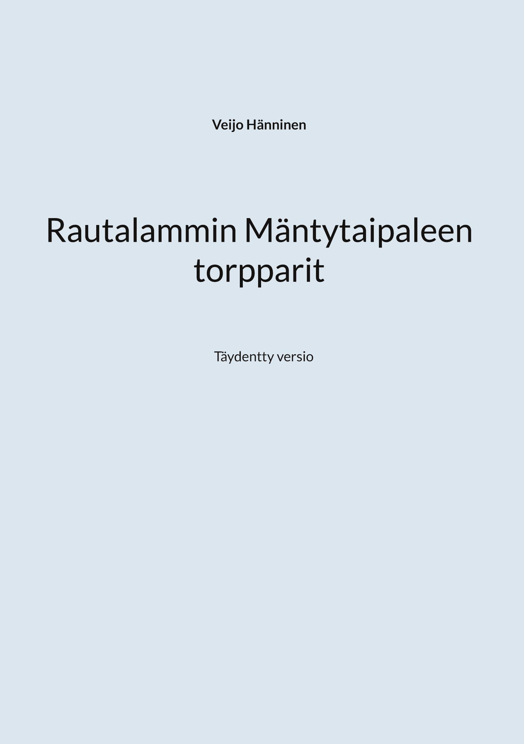 Rautalammin Mäntytaipaleen torpparit