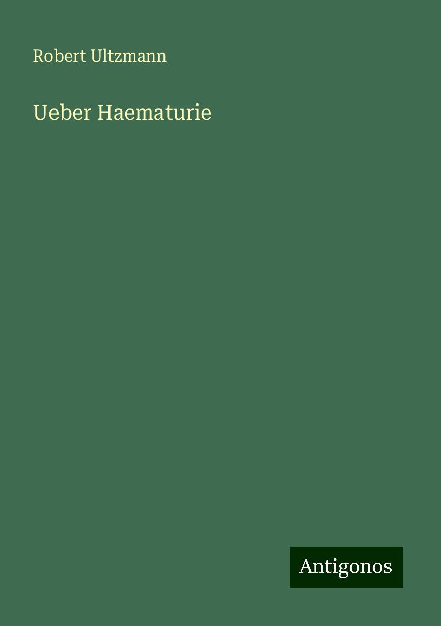 Ueber Haematurie